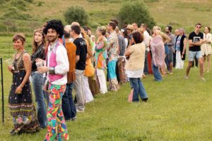 Anniversaire sur le thème hippie