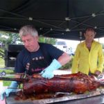 Cochon grillé sur place