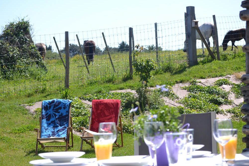 En terrasse d'un appartement