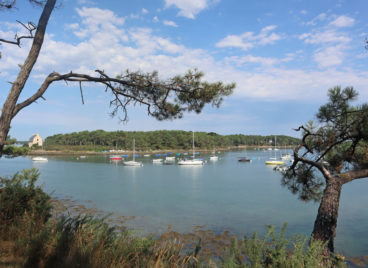 Bateaux au mouillage à la Pointe du Blair