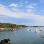 Bateaux au mouillage à la Pointe du Blair