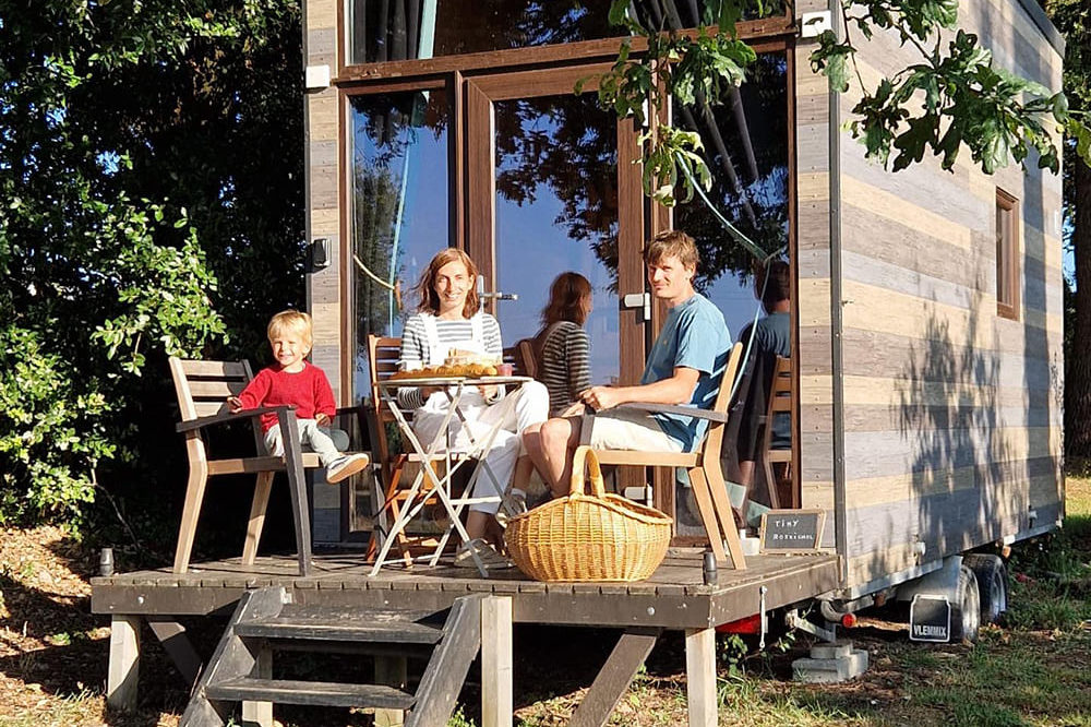 Petit déjeuner en tiny house